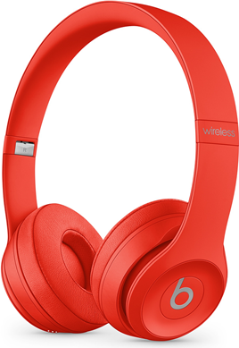 Apple Beats Solo3 (PRODUCT)RED - (PRODUCT) RED - Kopfhörer mit Mikrofon - On-Ear - Bluetooth - kabellos - 3,5 mm Stecker - Geräuschisolierung - zitrus rot - für iPad/iPhone/iPod/TV/Watch (MX472ZM/A) von Apple