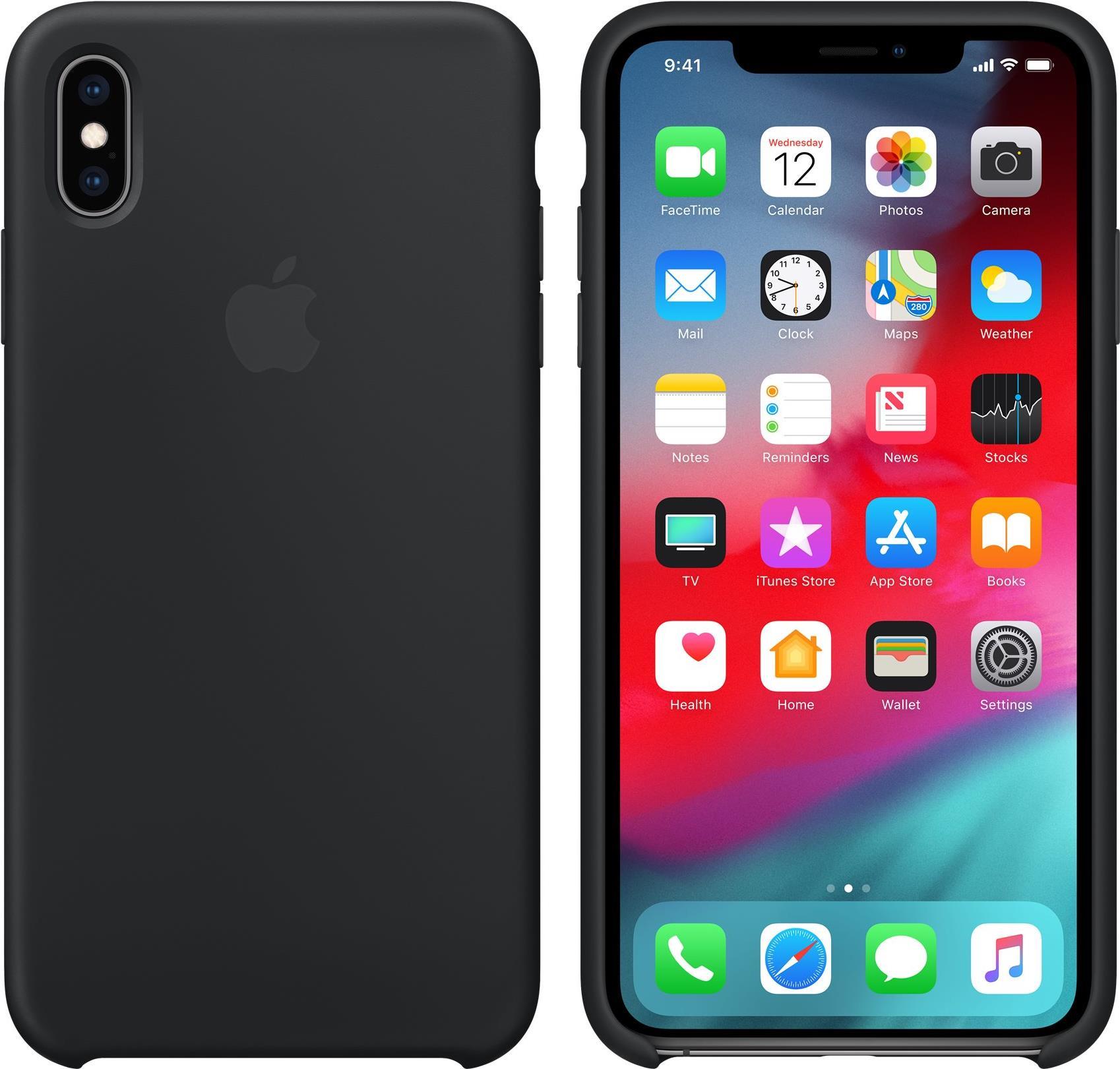 Apple - Case für Mobiltelefon - Silikon - Schwarz - für iPhone XS Max (MRWE2ZM/A) von Apple