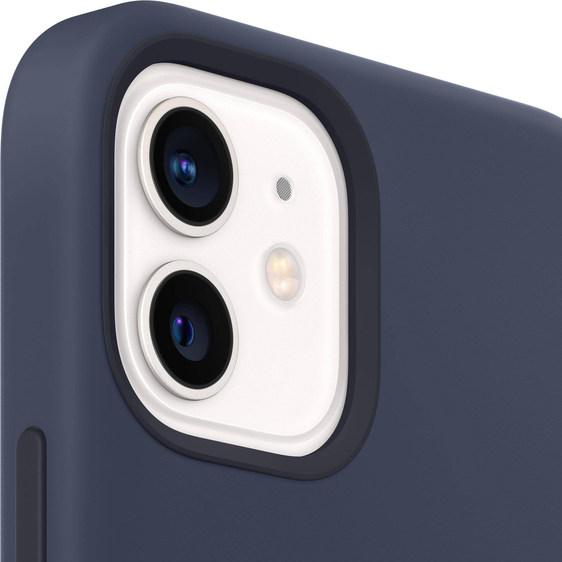 Apple Case with MagSafe - Case für Mobiltelefon - Silikon - tief marineblau - für iPhone 12, 12 Pro (MHL43ZM/A) von Apple
