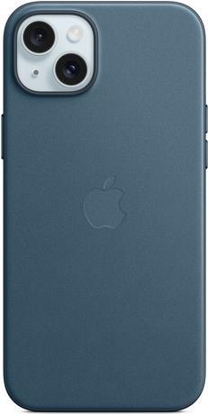 Apple - Hintere Abdeckung für Mobiltelefon - kompatibel mit MagSafe - Microtwill - Pazifikblau - für iPhone 15 Plus (MT4D3ZM/A) von Apple