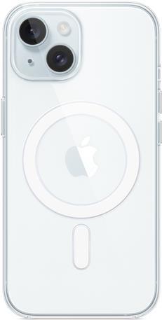 Apple - Hintere Abdeckung für Mobiltelefon - kompatibel mit MagSafe - Polycarbonat - klar - für iPhone 15 (MT203ZM/A) von Apple