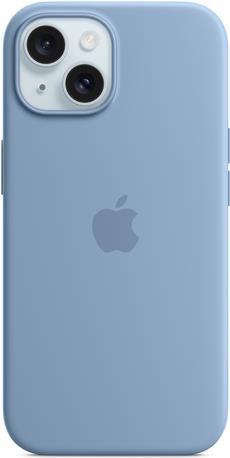 Apple - Hintere Abdeckung für Mobiltelefon - kompatibel mit MagSafe - Silikon - Winter Blue - für iPhone 15 (MT0Y3ZM/A) von Apple