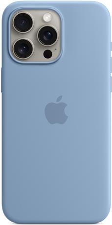 Apple - Hintere Abdeckung für Mobiltelefon - kompatibel mit MagSafe - Silikon - Winter Blue - für iPhone 15 Pro Max (MT1Y3ZM/A) von Apple