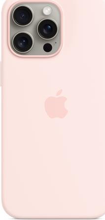 Apple - Hintere Abdeckung für Mobiltelefon - kompatibel mit MagSafe - Silikon - hellrosa - für iPhone 15 Pro Max (MT1U3ZM/A) von Apple