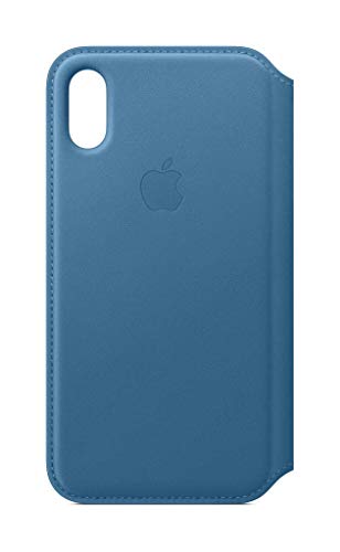 Apple Leder Folio (für iPhone XS) - Cape Cod Blau von Apple