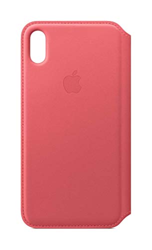 Apple Leder Folio (für iPhone XS Max) - Pfingstrosenpink von Apple