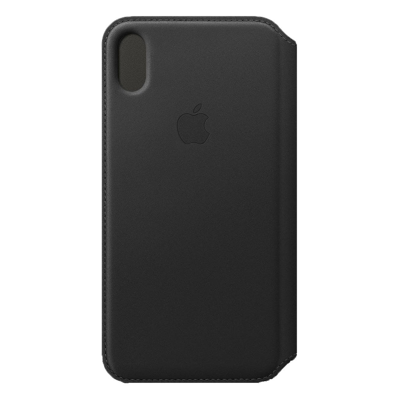 Apple Leder Folio Case | geeignet f?r iPhone XS Max | Schwarz | Klapph?lle aus Leder |praktisches Kartenfach | Aussparung f?r Kamera | mit Apple Logo von Apple