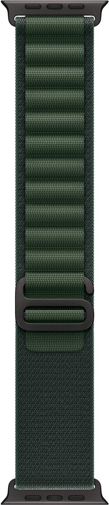 Apple - Loop für Smartwatch - 49 mm, schwarze Titanfassung - Größe M - Dunkelgrün (MYPR3ZM/A) von Apple