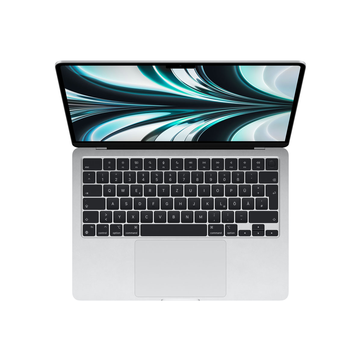 Apple MacBook Air 13,6" M2 Chip CZ15W-1001000 Silber Apple M2 Chip 8-Core CPU 10-Core GPU 8GB RAM 256GB SSD 35W von Apple