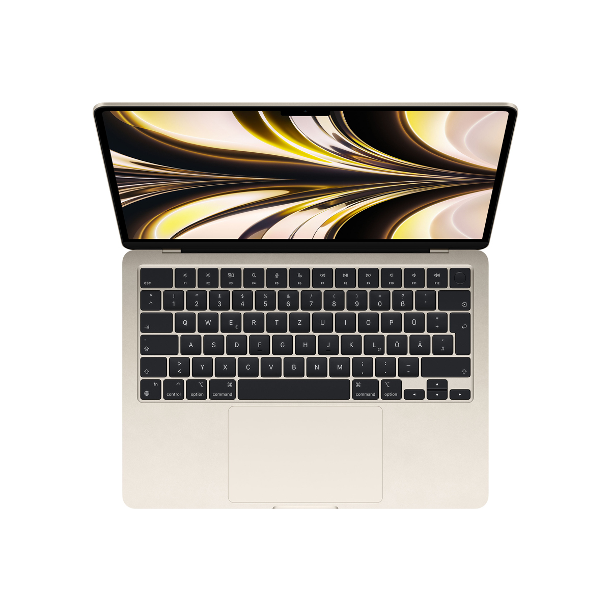 Apple MacBook Air 13,6" M2 Chip CZ15Y-1101000 Polarstern Apple M2 Chip 8-Core CPU 10-Core GPU 16GB RAM 256GB SSD 35W von Apple