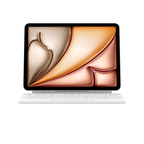 Apple Magic Keyboard Case für das 11" iPad Air (M3), besonders angenehmes Tippen, integriertes Trackpad, Deutsch – Weiß ​​​​​​​ von Apple