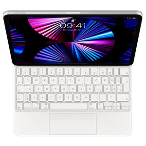 Apple Magic Keyboard Tablet-Tastatur weiß geeignet für Apple iPad Air 4. Gen (2020), Apple iPad Air 5. Gen (2022), Apple iPad Pro 11" 1. Gen (2018), Apple iPad Pro 11" 2. Gen (2020), Apple iPad Pro 11" 3. Gen (2021), Apple iPad Pro 11" 4. Gen (2022) von Apple