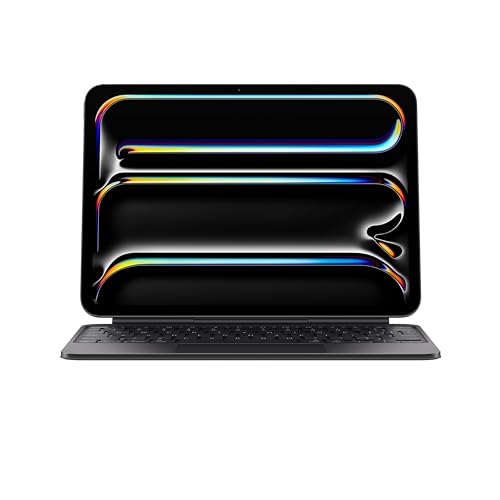 Apple iPad Magic Keyboard Case für das 11'' iPad Pro (M4) für angenehmes Tippen, integriertes Trackpad, Reihe mit Funktionstasten, Italienisch - Schwarz ​​​​​​​ von Apple