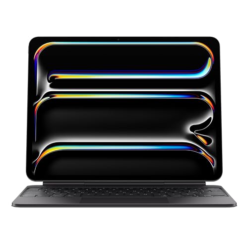 Apple iPad Magic Keyboard Case für das 13'' iPad Pro (M4) für angenehmes Tippen, integriertes Trackpad, Reihe mit Funktionstasten, Italienisch - Schwarz ​​​​​​​ von Apple