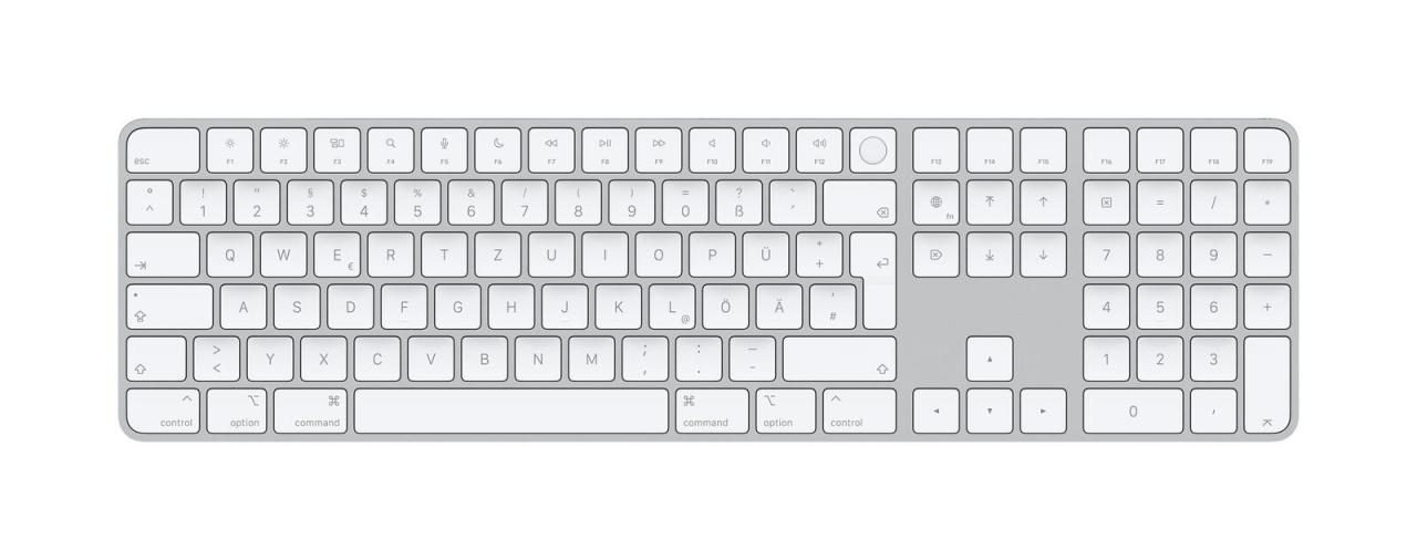 Apple Magic Keyboard mit Touch ID und Ziffernblock, silber von Apple