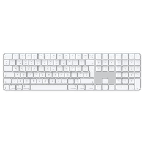 Apple Magic Keyboard mit Touch ID und Ziffernblock für Mac Modelle mit Apple Chip – Englisch (Großbritannien) – Weiße Tasten ​​​​​​​ von Apple
