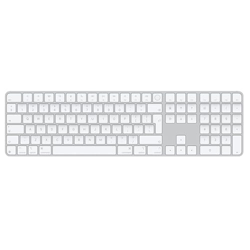 Apple Magic Keyboard mit Touch ID und Ziffernblock für Mac Modelle mit Apple Chip – Englisch (International) – Weiße Tasten ​​​​​​​ von Apple