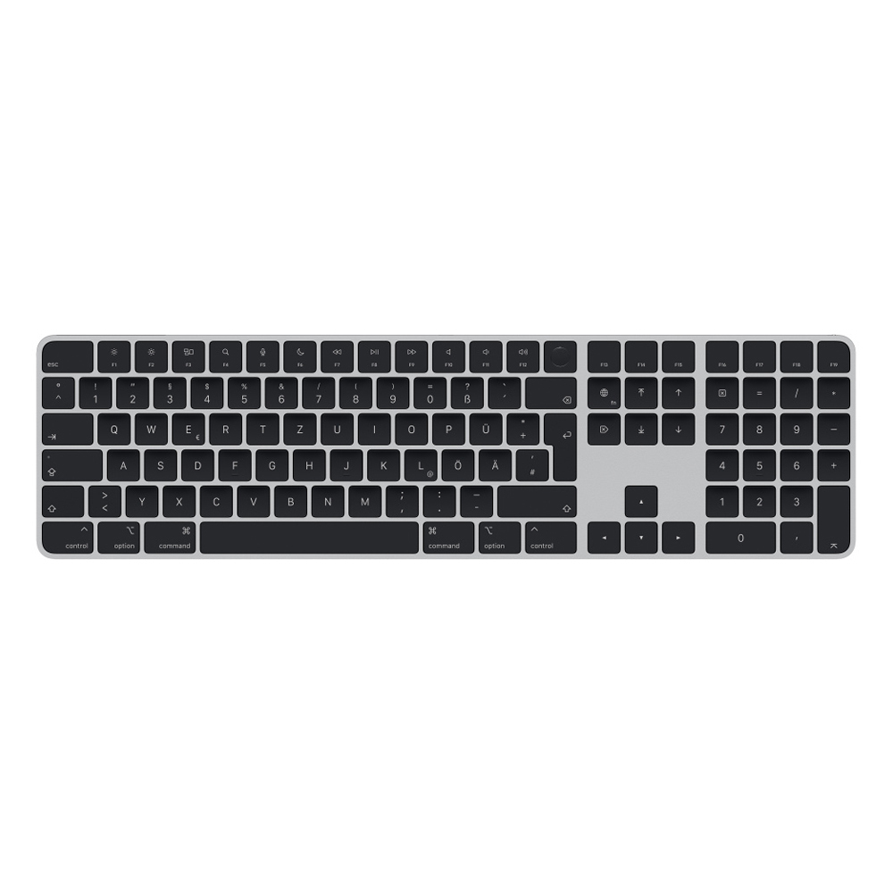 Apple Magic Keyboard mit Touch ID und Ziffernblock silber/schwarz von Apple