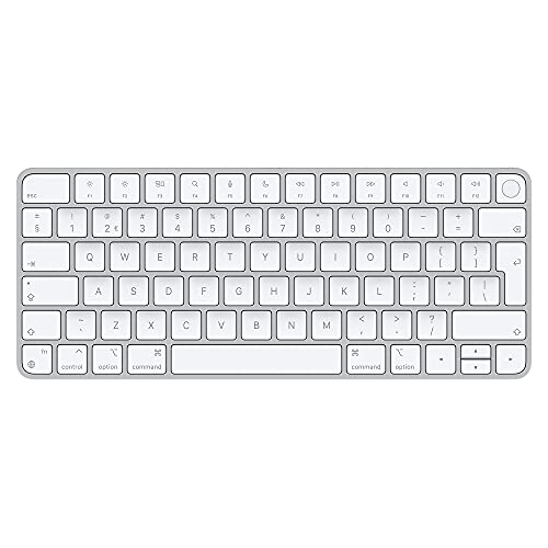 Apple Magic Keyboard mit Touch ID: Bluetooth, wiederaufladbar. Kompatibel mit Mac Computern Chip; Ungarisch, Weiße Tasten von Apple
