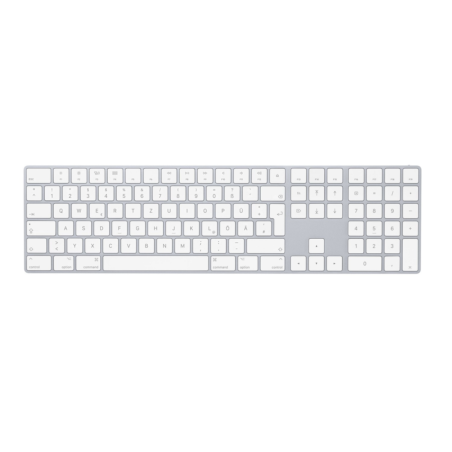 Apple Magic Keyboard mit Ziffernblock, silber - Deutsches Layout von Apple