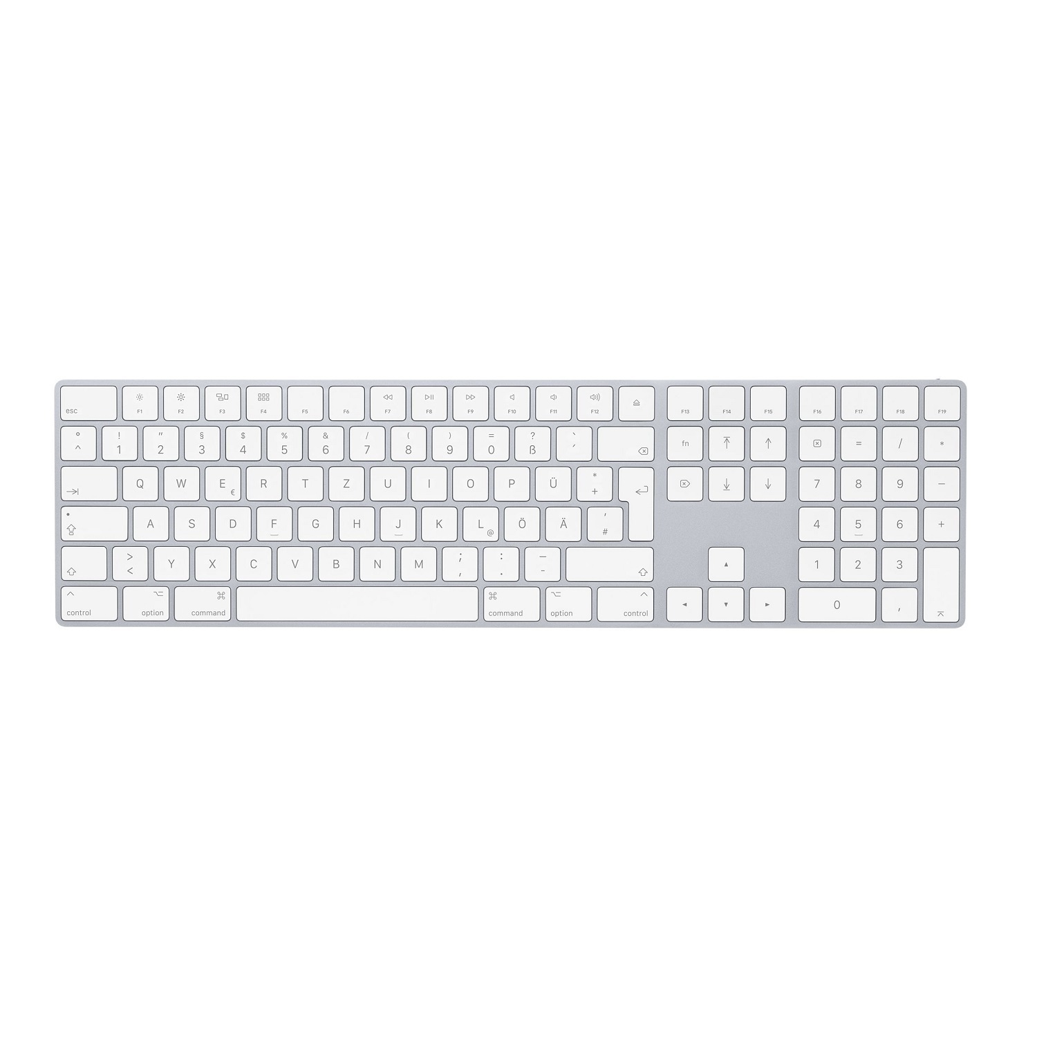 Apple Magic Keyboard mit Ziffernblock, silber - International English Layout von Apple