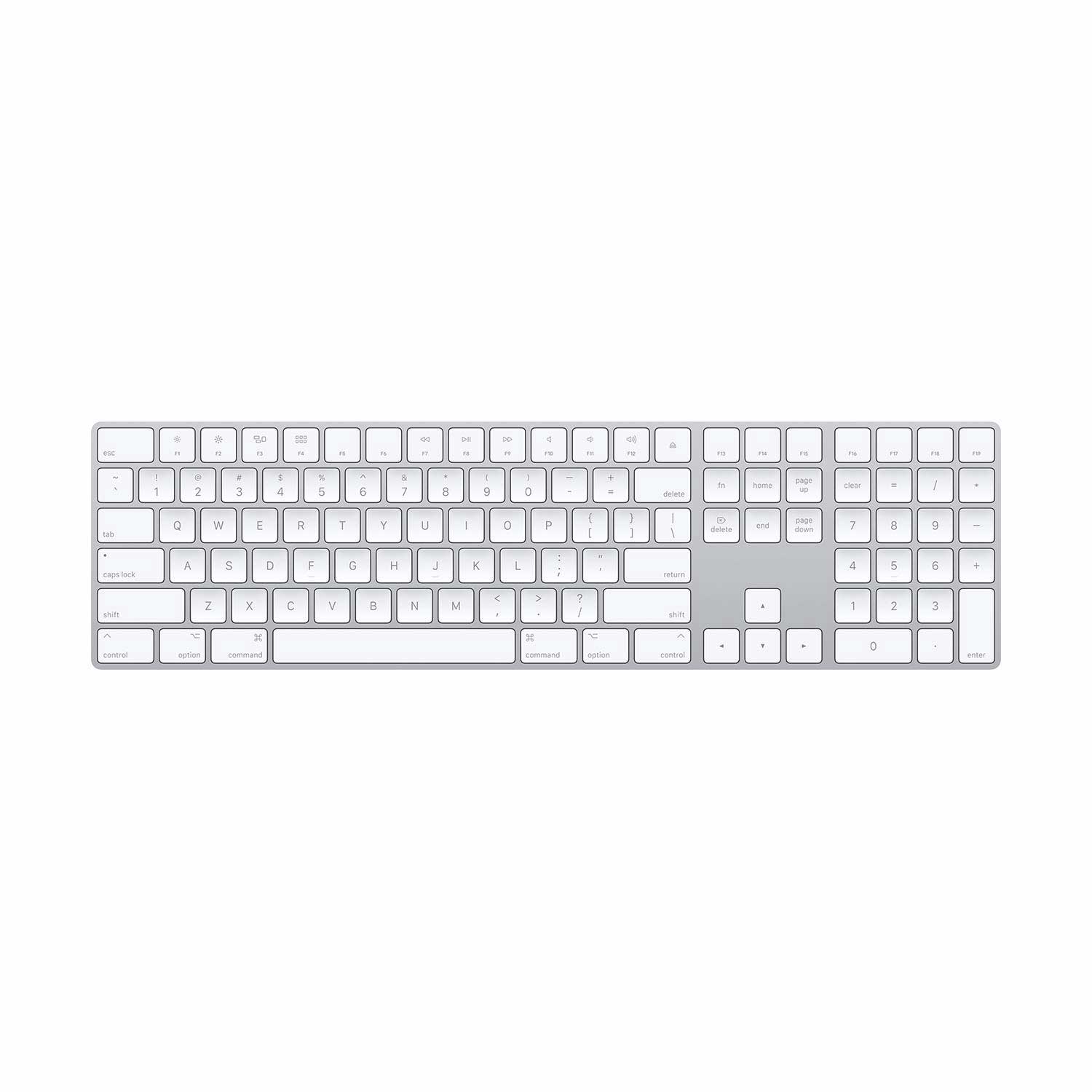 Apple Magic Keyboard mit Ziffernblock (DE) silber, (iMac/MacMini) von Apple