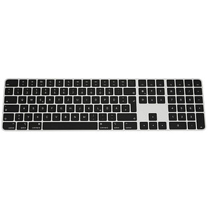 Apple Magic Keyboard mit Ziffernblock und Touch ID Tastatur kabellos schwarz, silber von Apple