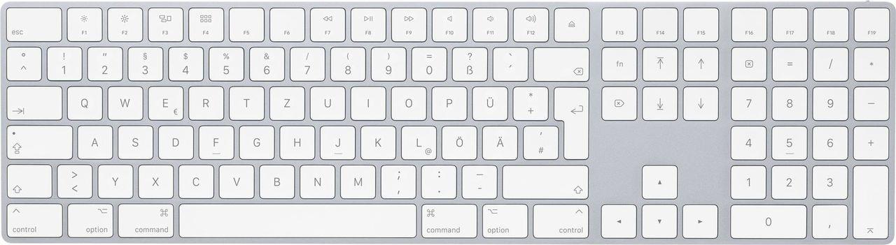 Apple Magic Keyboard with Numeric Keypad - Tastatur - Bluetooth - Deutsch - für Mac Pro (Mitte 2017) - Sonderposten von Apple