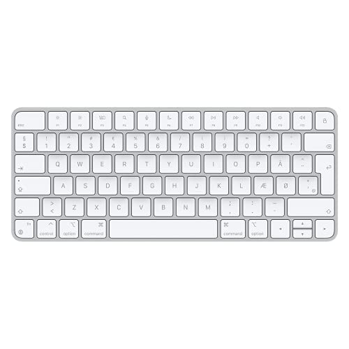 Apple Magic Keyboard: Bluetooth, wiederaufladbar. Kompatibel mit Mac, iPad oder iPhone; Dänisch, Silber von Apple