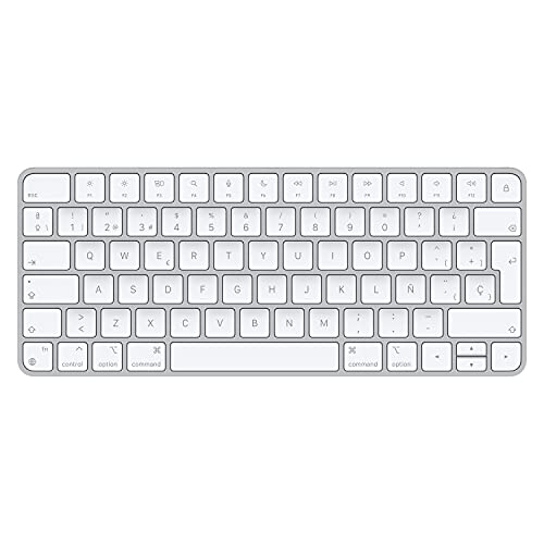 Apple Magic Keyboard: Bluetooth, wiederaufladbar. Kompatibel mit Mac, iPad oder iPhone; Spanisch, Silber von Apple