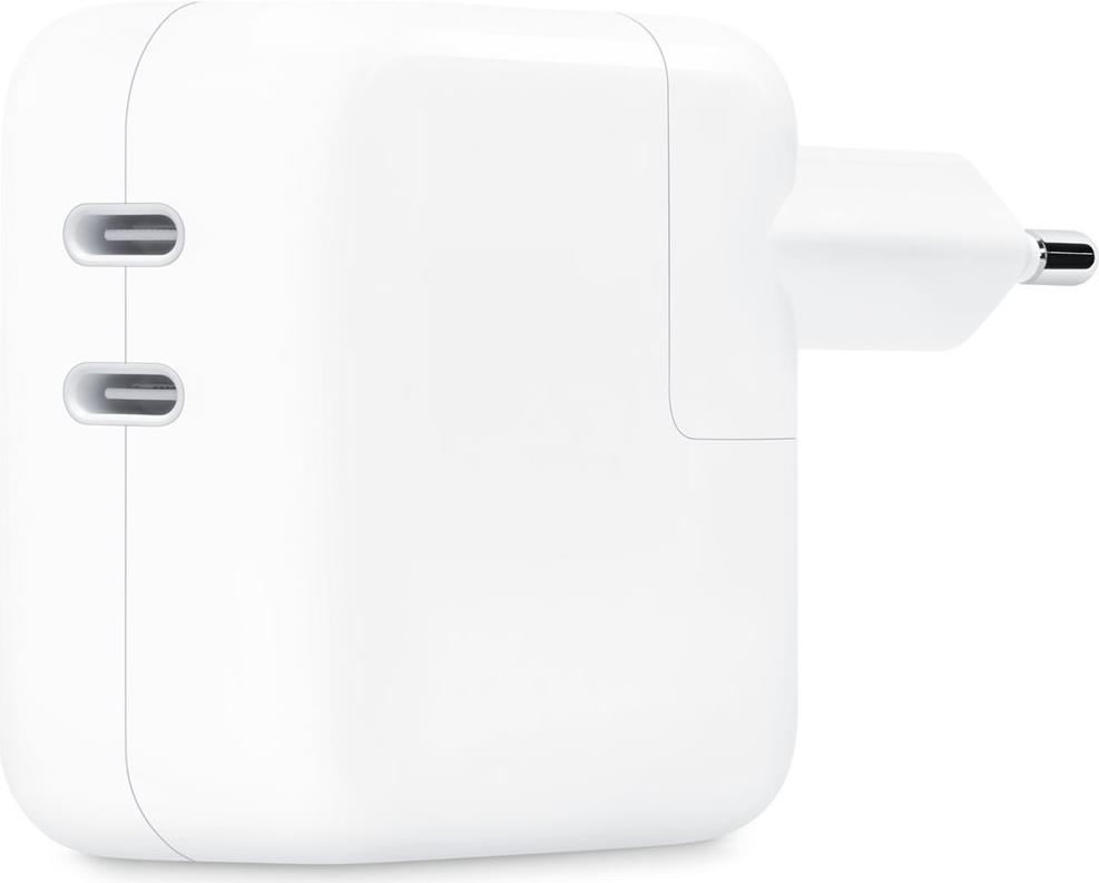 Apple - Netzteil - 35 Watt - 2 Ausgabeanschlussstellen (24 pin USB-C) (MW2K3ZM/A) von Apple
