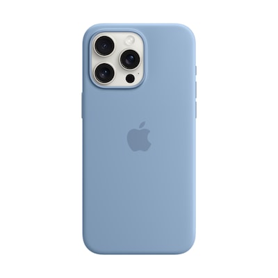 Apple Original iPhone 15 Pro Max Silicone Case mit MagSafe - Winterblau von Apple