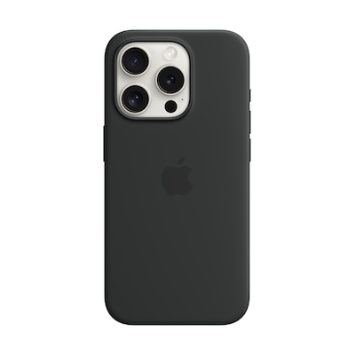 Apple Original iPhone 15 Pro Silicone Case mit MagSafe - Schwarz von Apple