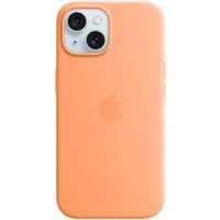 Apple Original iPhone 15 Silicone Case mit MagSafe - Sorbet Orange von Apple