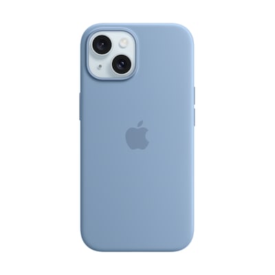 Apple Original iPhone 15 Silicone Case mit MagSafe - Winterblau von Apple