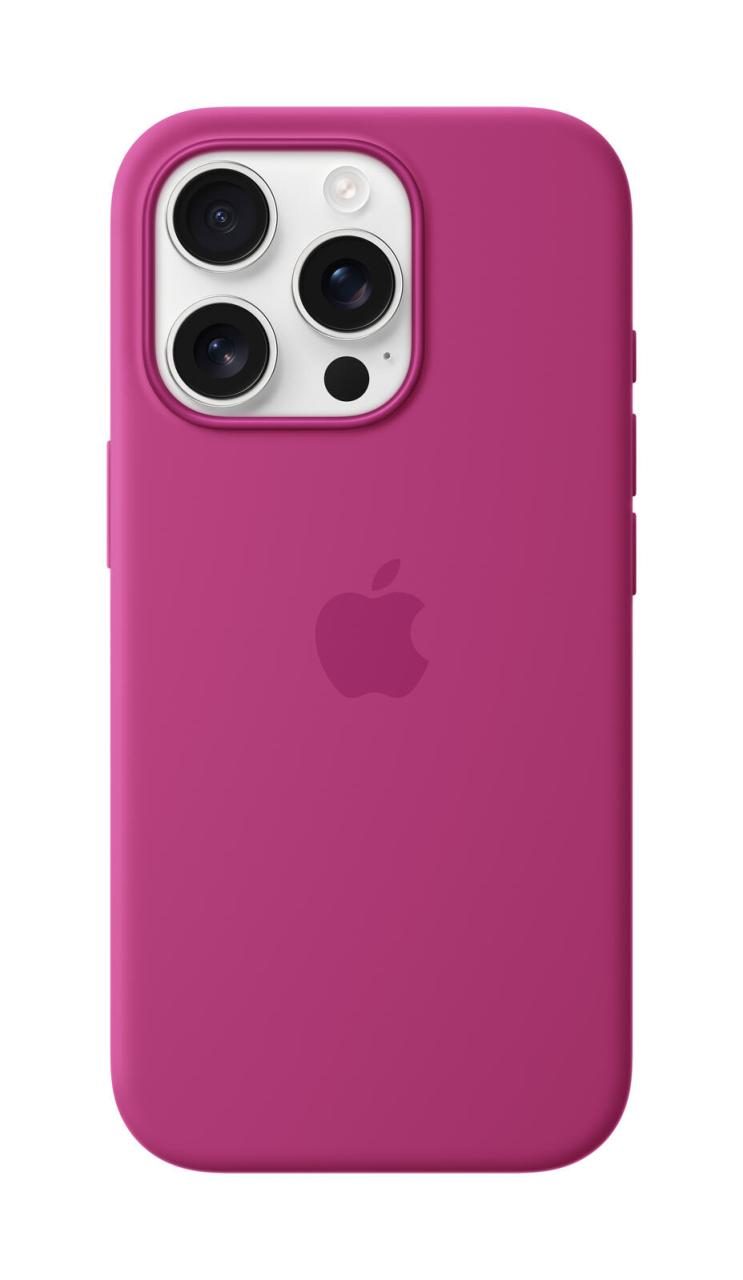 Apple Silikon Case iPhone 16 Pro mit MagSafe (fuchsia) von Apple