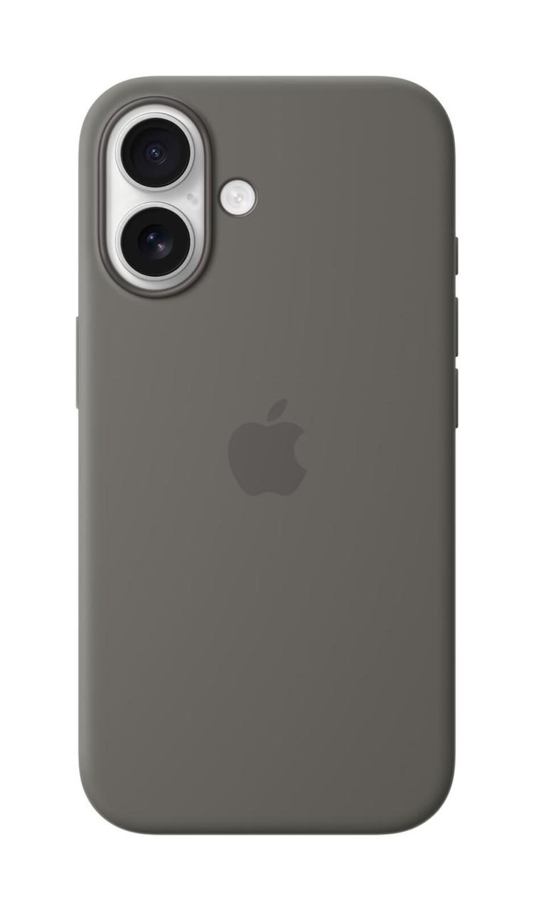 Apple Silikon Case iPhone 16 mit MagSafe (steingrau) von Apple