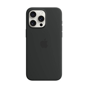 Apple Silikon Case mit MagSafe Handy-Cover für Apple iPhone 15 Pro Max schwarz Apple Silikon Case mit MagSafe Handy-Cover für Apple iPhone 15 Pro Max schwarz von Apple