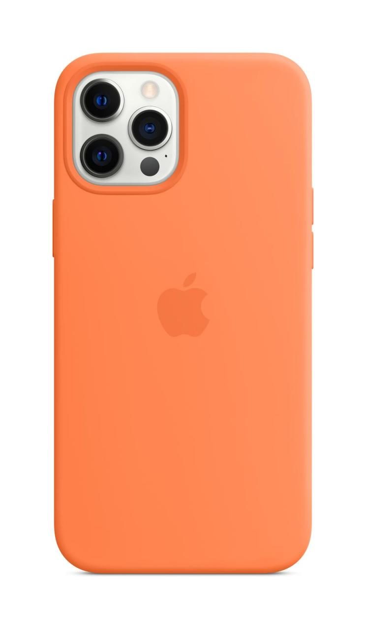 Apple Silikon Case mit MagSafe für Apple iPhone 12 Pro Max, kumquat von Apple