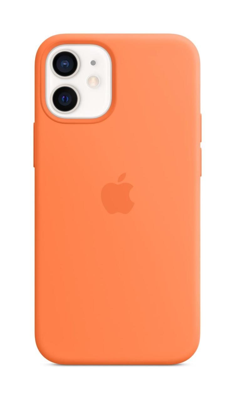 Apple Silikon Case mit MagSafe für Apple iPhone 12 mini, kumquat von Apple