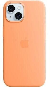 Apple Silikon Case mit MagSafe für Apple iPhone 15, orange sorbet von Apple