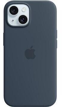 Apple Silikon Case mit MagSafe für Apple iPhone 15 Plus, sturmblau von Apple
