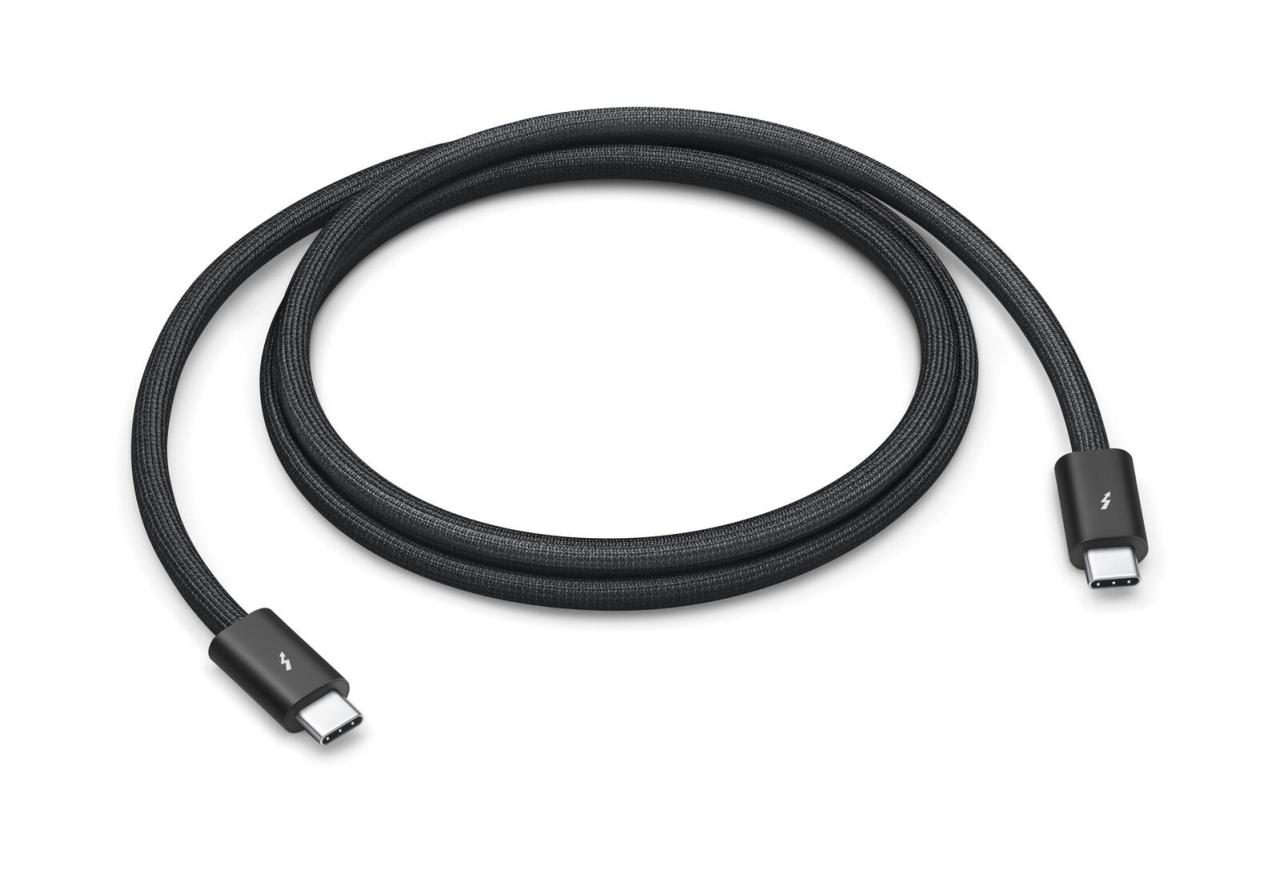 Apple Thunderbolt 4 USB-C Pro Kabel 1m, schwarz von Apple