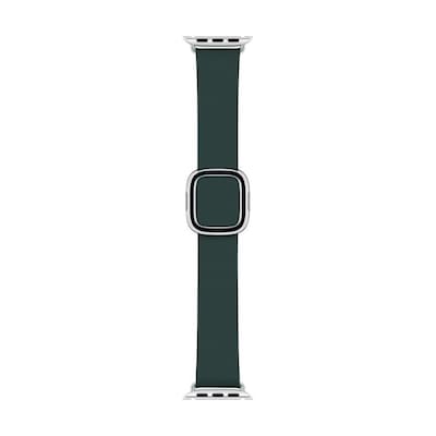 Apple Watch 40mm Modernes Lederarmband Waldgrün large von Apple