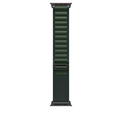 Apple Watch Alpine Loop Armband für Watch Ultra 49mm Dunkelgrün / Titan schwarz (M) von Apple