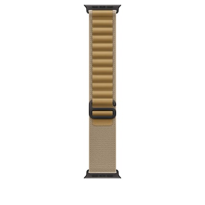 Apple Watch Alpine Loop Armband für Watch Ultra 49mm Mandel / Titan schwarz (S) von Apple