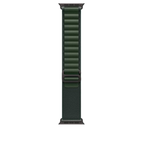 Apple Watch Band - Alpine Loop - 49 mm - Dunkelgrün - Medium von Apple