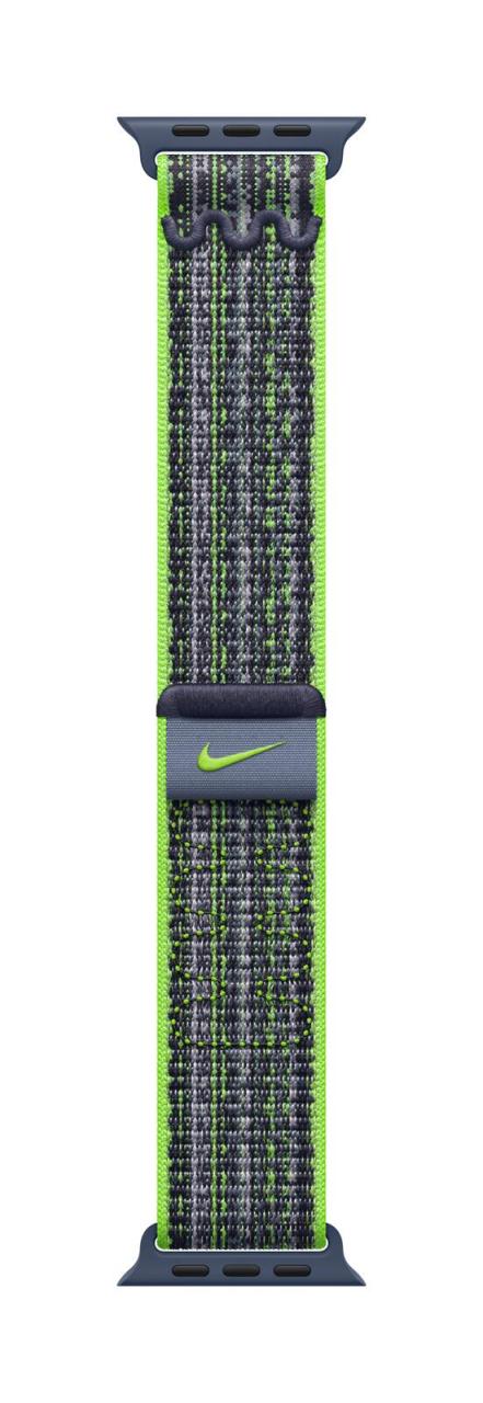 Apple Watch Nike Sport Loop hellgrün/blau von Apple