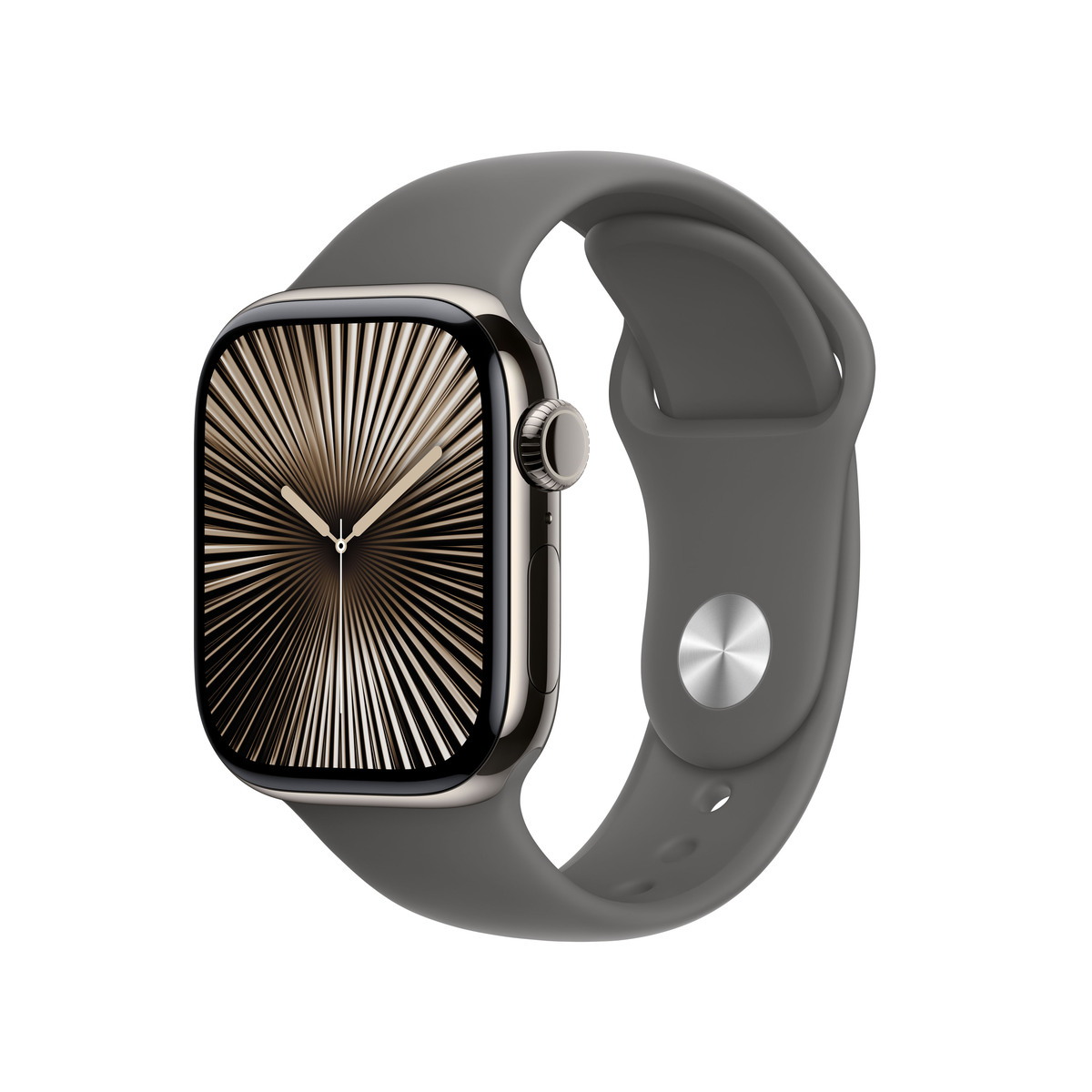 Apple Watch S10 Natur Titanium Sport Band Steingrau - M/L GPS + Cellular 42mm MWXE3QF/A 2024 Apple Watch S10 Natur Titanium Sport Band Steingrau - M/L GPS + Cellular 42mm MWXE3QF/A 2024 von Apple