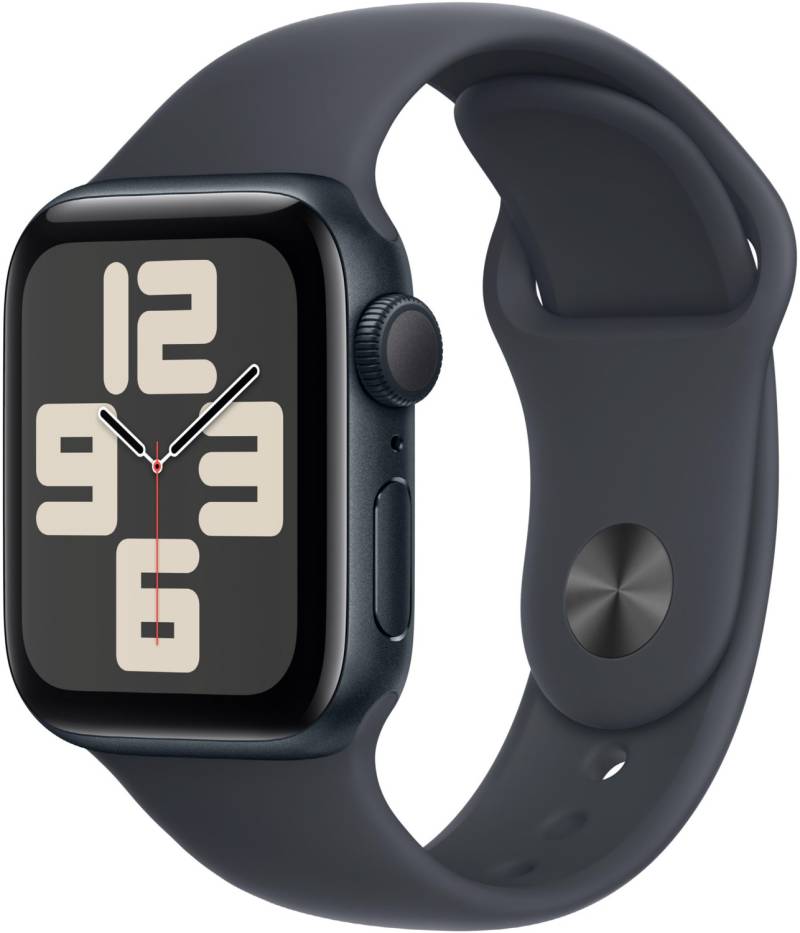 Apple Watch SE (40mm) GPS mit Sportarmband M/L mitternacht/mitternacht von Apple